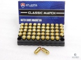 50 Rounds Atlanta Arms .380 ACP Ammo. 100 Grain FMJ Match