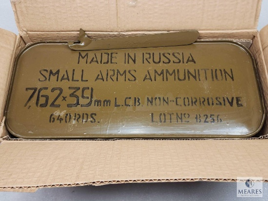 640 Rounds 7.62x39mm L.C.B. Sealed Metal Military Ammo Can