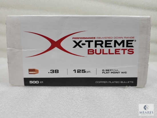 X-Treme .38Cal 125Gr Flat Point W/C Projectiles (Weight 8.01lbs, Count Unknown)