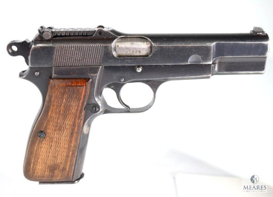 (5728) FN Browning Tangent Sight German Hi-Power WWII Waffenamt Marked 9mm Semi-Auto Pistol