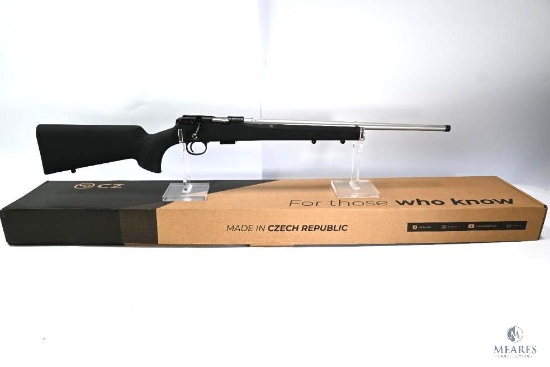 (6175) NEW CZ 457 American Synthetic Bolt Action Rifle Chambered in .22LR - Stainless