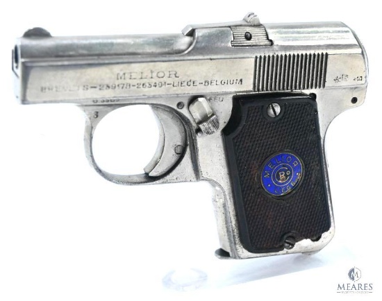 (6407) Melior New Model Type IV Semi-Auto 6.35mm Pistol