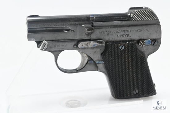 (6415) Steyr Model 1909 Semi-Auto 6.35mm Pistol