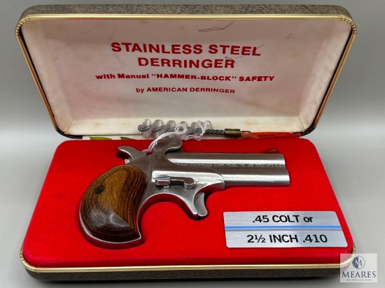 (6363) American Derringer Model 1 Chambered in .45 Colt or .410 Bore.