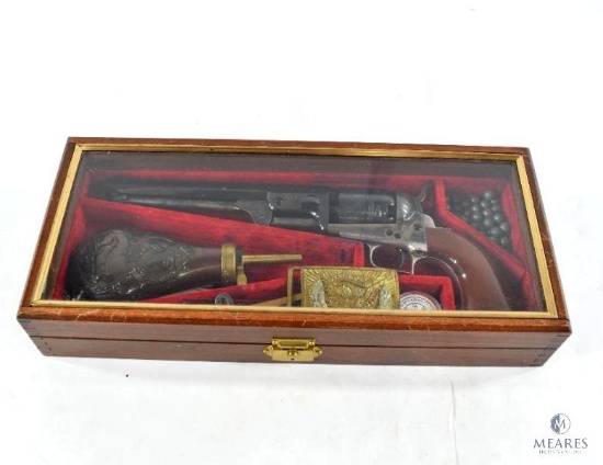 Colt 1851 Navy Revolver in Display Case
