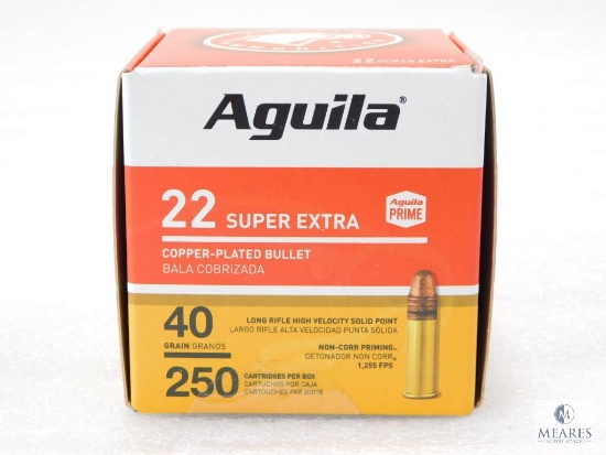 250 Rounds Aquila .22 Long Rifle Ammo. 40 Grain CPSP