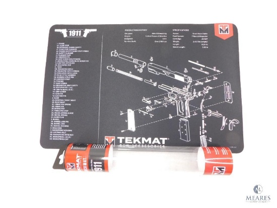 New Tekmat 11x17 1911 Schematic Gun Cleaning Mat