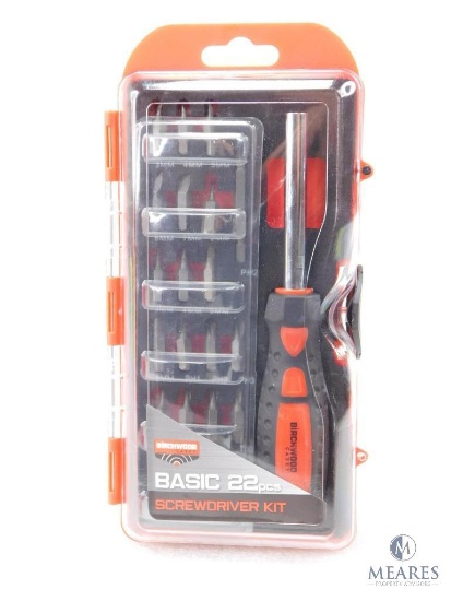 New Birchwood Casey 22 Piece Gunsmith Screwdriver and Bit Set in Hard Case