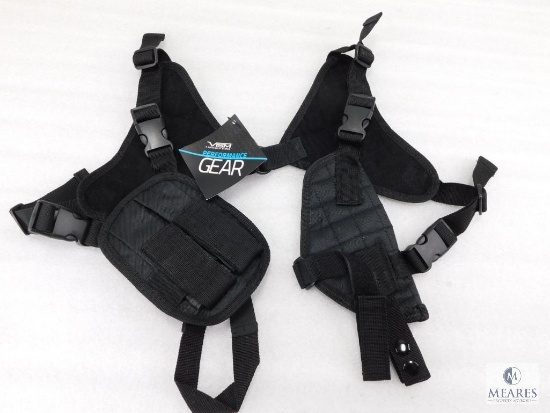 New Ambidextrous Tactical Shoulder Holster with Double Magazine Pouch