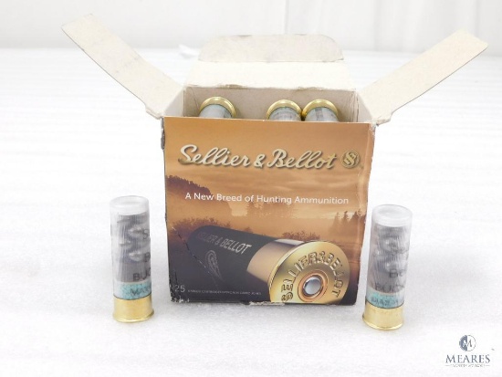 25 Rounds Sellier & Bellot .12 Gauge Buckshot. 2 3/4" 00 Buck