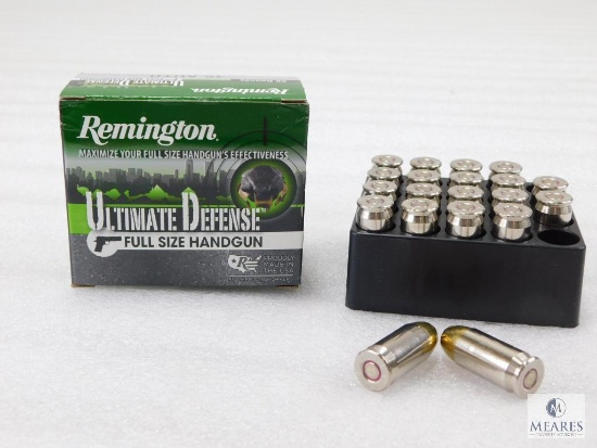 20 Rounds Remington Ultimate Defense .45 ACP Ammo. 185 Grain Hollow Point