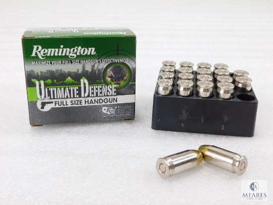 20 Rounds Remington Ultimate Defense .45 ACP Ammo. 185 Grain Hollow Point