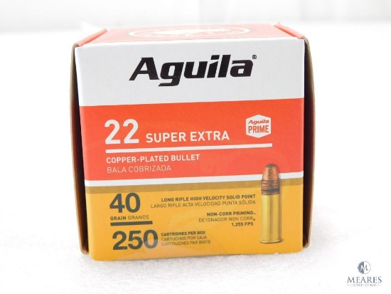 250 Rounds Aquila .22 Long Rifle Ammo. 40 Grain CPSP