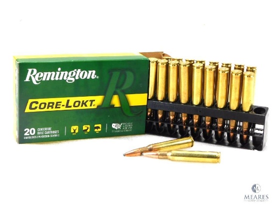 20 Rounds Remington 30-06 Ammo. 150 Grain Soft Point