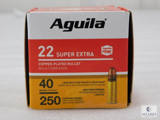250 Rounds Aguila .22 Long Rifle Ammo. 40 Grain CPSP