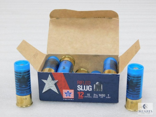 10 Rounds PPU .12 Gauge Slugs 2 3/4" 1 Ounce 1400 FPS