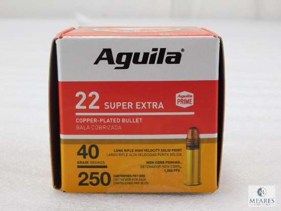 250 Rounds Aguila .22 Long Rifle Ammo. 40 Grain CPSP