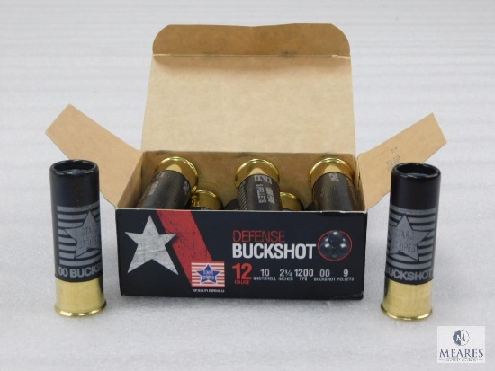 10 Rounds PPU .12 Gauge Buckshot 2 3/4" 00 Buck Nine Pellet