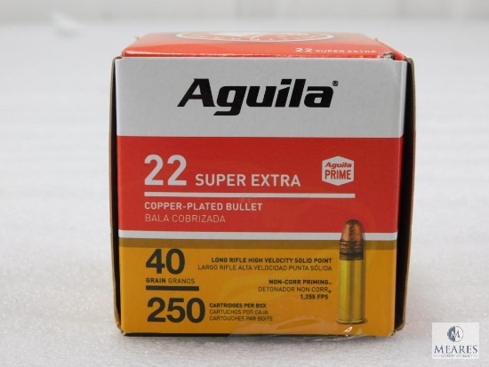 250 Rounds Aguila .22 Long Rifle Ammo. 40 Grain CPSP
