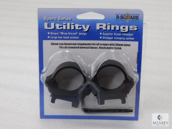 New 30mm B Square Rifle Scope Rings Matte Finish