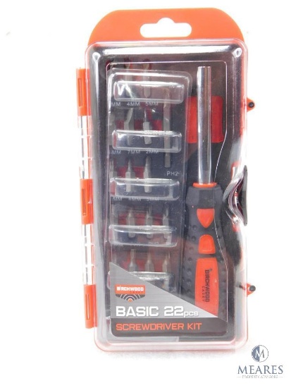 New Birchwood Casey 22 Piece Gunsmith Screwdriver and Bit Set in Hard Case
