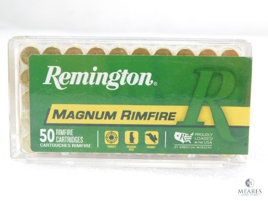 50 Rounds Remington .22 Magnum Ammo. 40 Grain Hollow Point