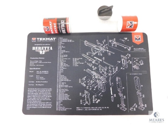 New 11x17 Beretta 92 Schematic Gun Cleaning Mat