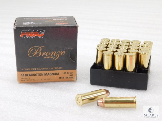 25 Rounds PMC .44 Magnum Ammo. 180 Grain Hollow Point