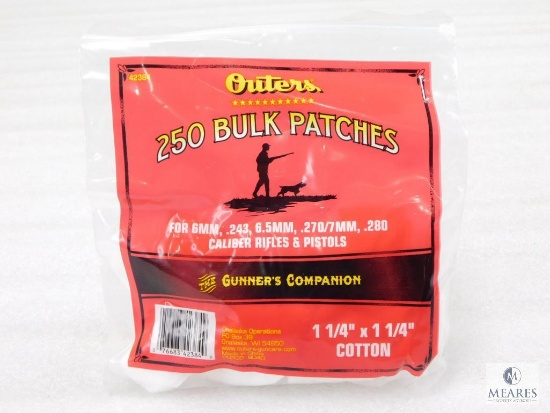 250 Count Outers Firearm Cleaning Patches