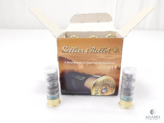 25 Rounds Sellier & Bellot .12 Gauge Buckshot. 2 3/4" 00 Buck