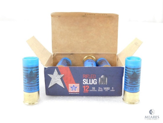 10 Rounds PPU .12 Gauge Slugs 2 3/4" 1 Ounce 1400 FPS