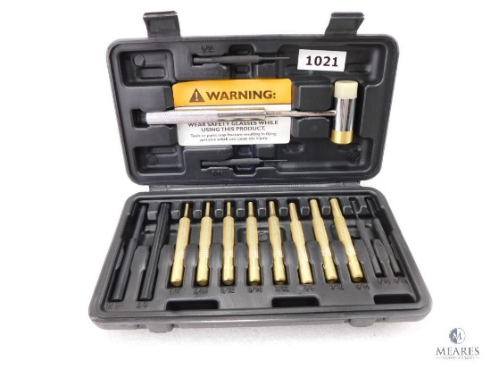 New Wheeler Gunsmith Punch and Hammer Set in Hard Case