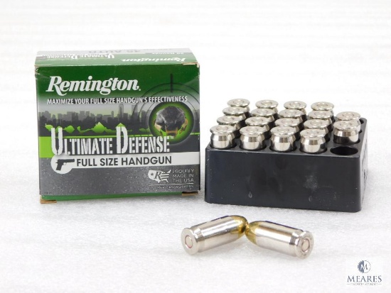 20 Rounds Remington Ultimate Defense .45 ACP Ammo. 185 Grain Hollow Point