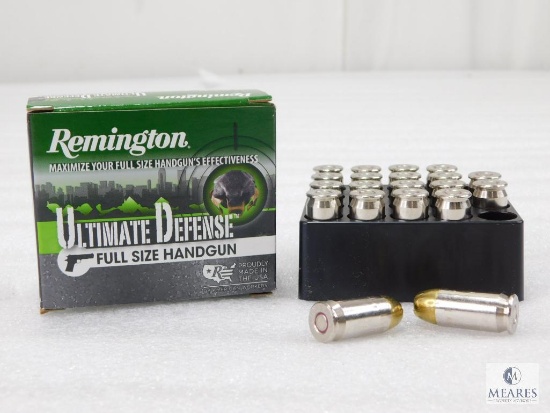 20 Rounds Remington Ultimate Defense .45 ACP Ammo. 185 Grain Hollow Point
