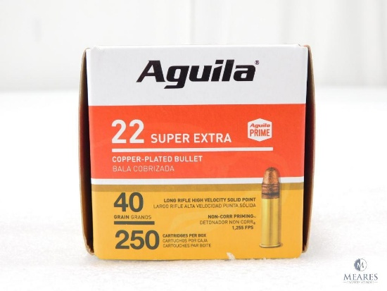 250 Rounds Aquila .22 Long Rifle Ammo. 40 Grain CPSP