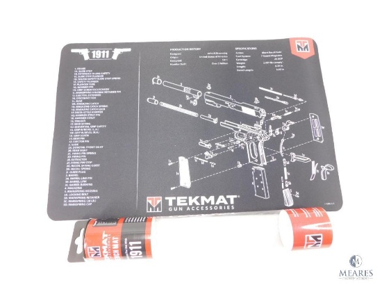New Tekmat 11x17 1911 Schematic Gun Cleaning Mat