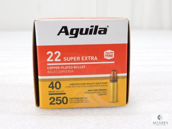 250 Rounds Aquila .22 Long Rifle Ammo. 40 Grain CPSP