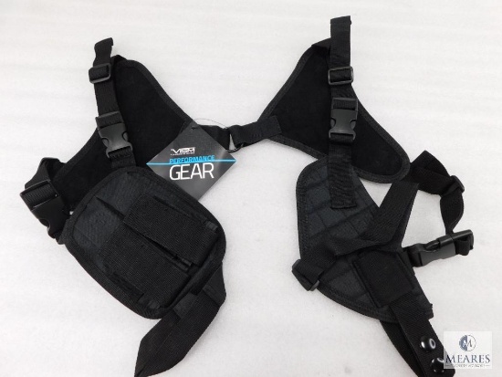 New Ambidextrous Tactical Shoulder Holster with Double Magazine Pouch