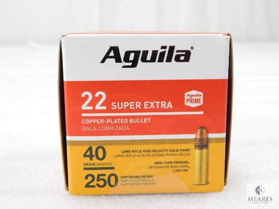 250 Rounds Aquila .22 Long Rifle Ammo. 40 Grain CPSP