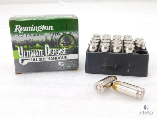 20 Rounds Remington Ultimate Defense .45 ACP Ammo. 185 Grain Hollow Point