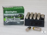 20 Rounds Remington Ultimate Defense .45 ACP Ammo. 185 Grain Hollow Point