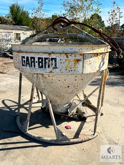 GAR-BRO Round Gate Concrete Bucket