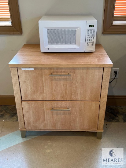 Two Drawer Filing Cabinet/Storage Cabinet and Microwave