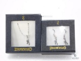Browning Buckmark Necklace and Earrings