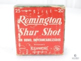 Vintage 20 Gauge Remington Shur Shot 5F Shotgun Shells