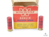 Vintage 12 Gauge Winchester Ranger Shotgun shells - Partial Box of 22 Rounds