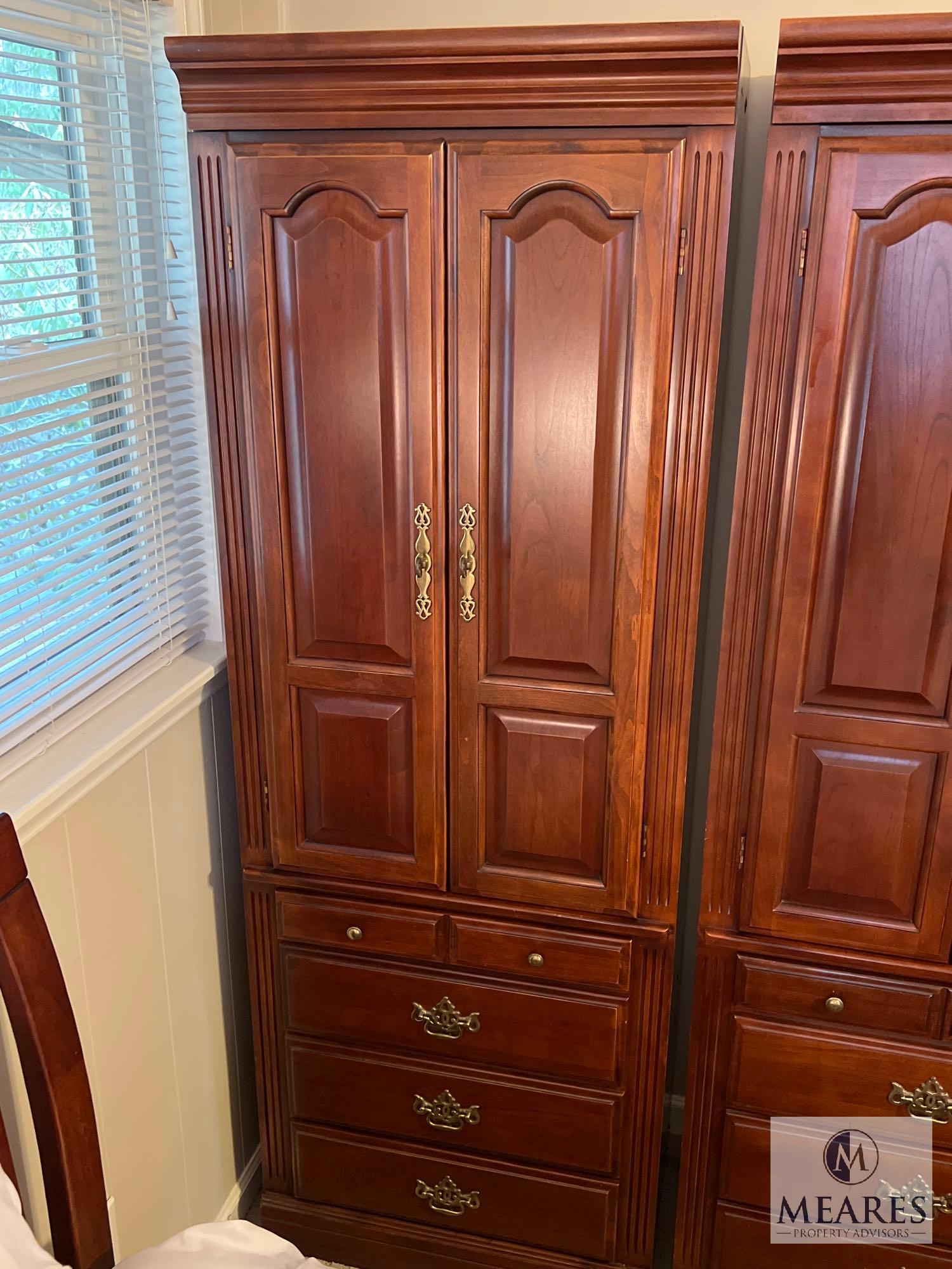 Havertys Armoire with Nightstand Extension and Proxibid