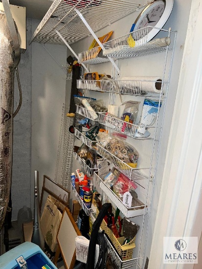 Contents of Utility Room - Cleaners, Hardware, Hand Tools, and More