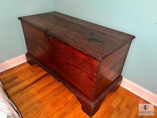 Primitive 1800s Blanket Chest - Attributed to the Hood Family of Mecklenburg, NC