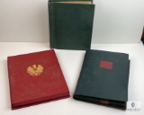 Three Vintage Books with Envelopes, and Cancelled Stamps